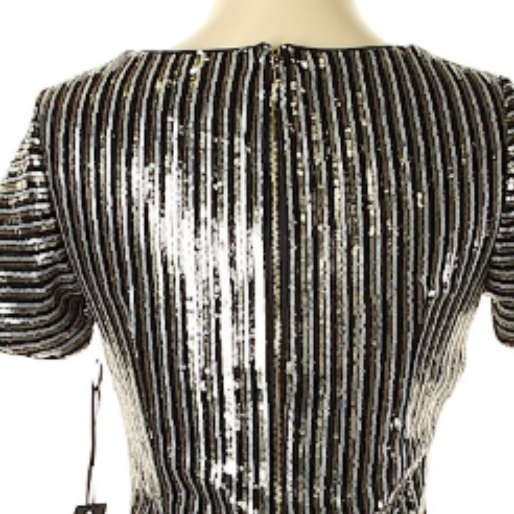 Lulus Casual Party Sequin Cute Chevron Mini Dress - Picture 3 of 5